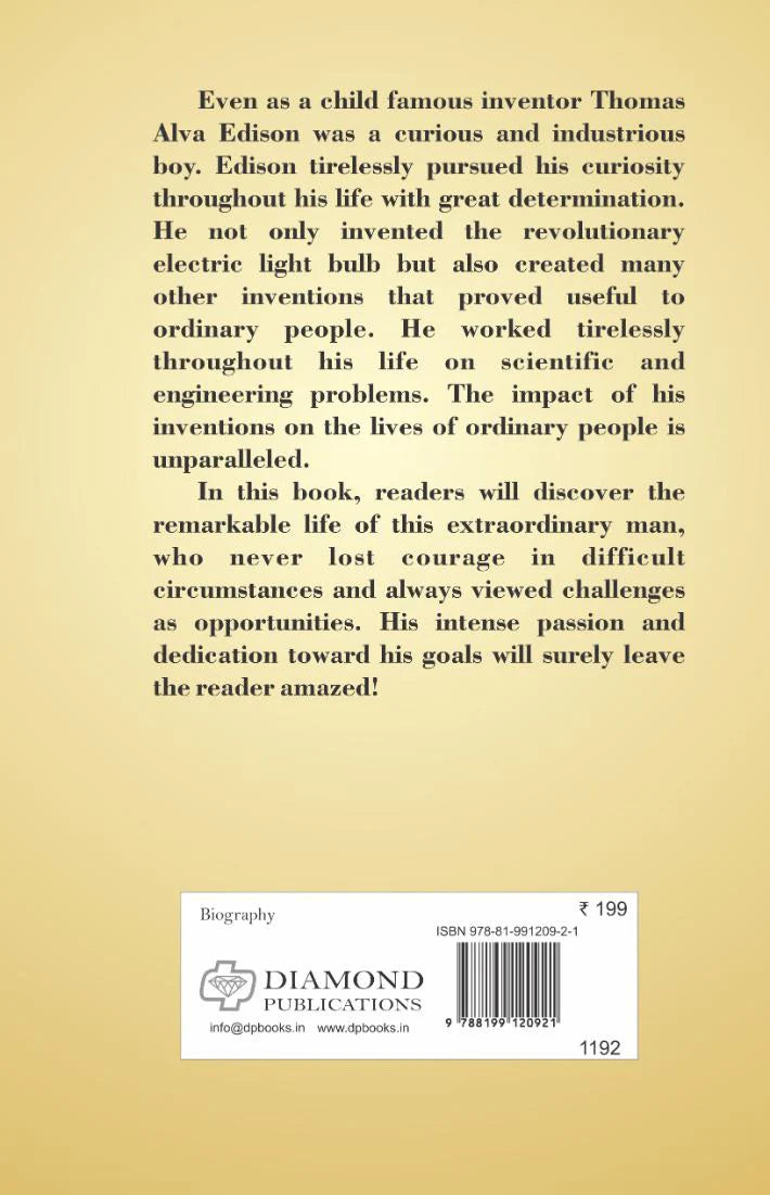 Thomas Edison | Inspiring Life of World's Greatest Inventor | Kirti Parchure