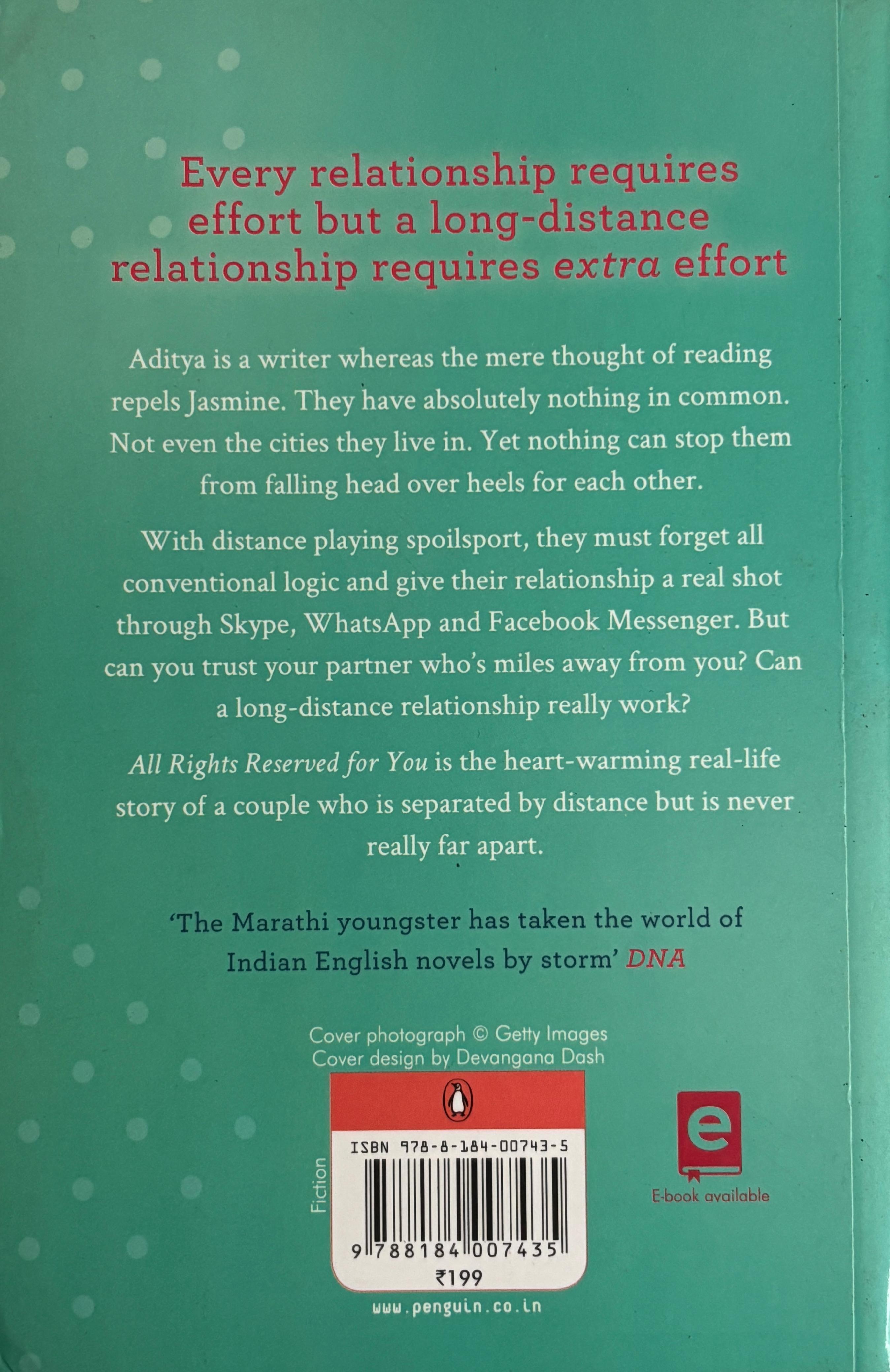 All Rights Reserved for You